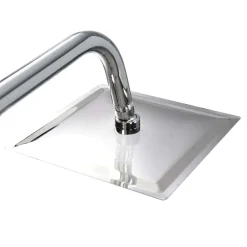 vidaXL Fontanería-Kit de ducha combinado con ducha de mano acero inoxidable