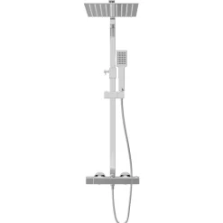 vidaXL Kit de ducha combinado con termostato acero inoxidable Online