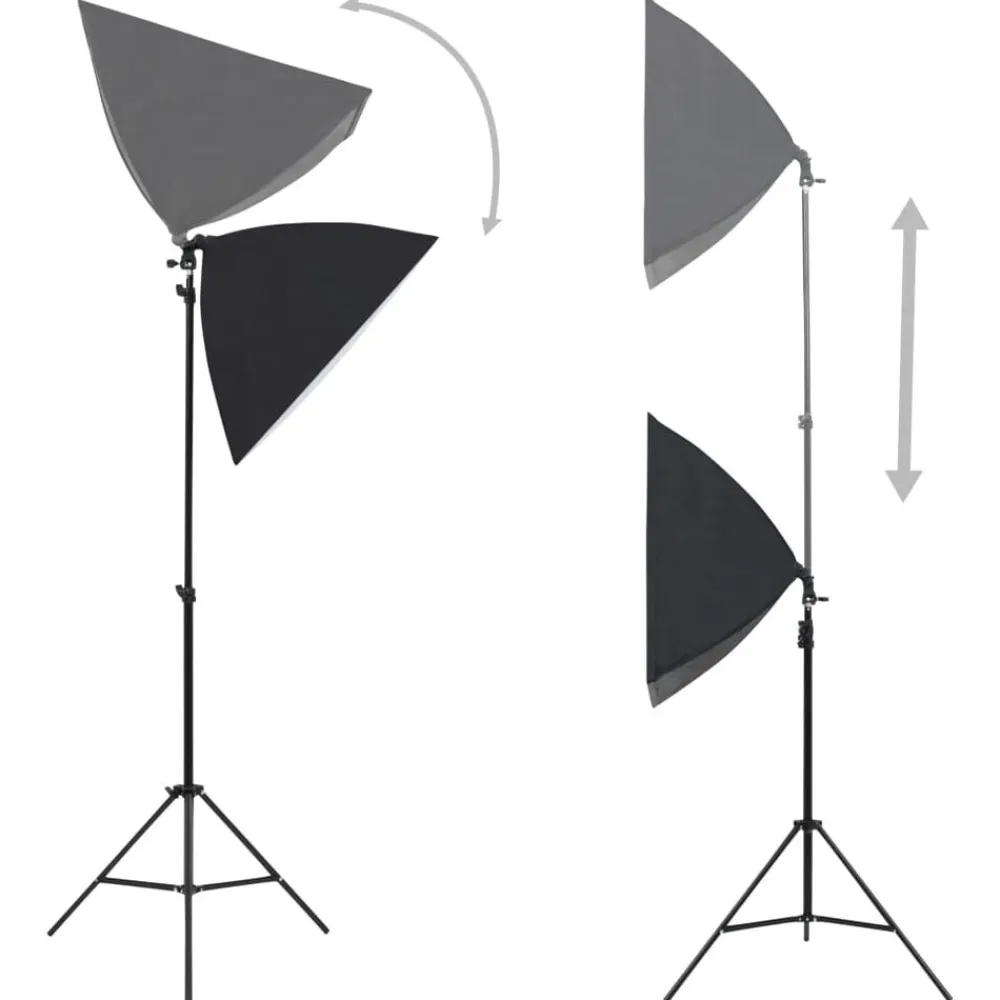 vidaXL Kit de estudio fotográfico con luces softbox y reflector Outlet