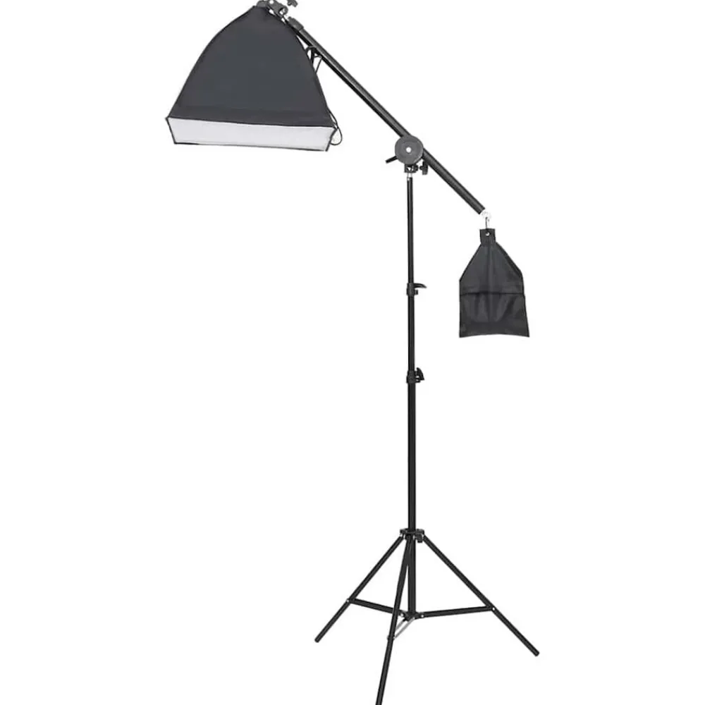 vidaXL Kit de estudio fotográfico con set de luces, fondo y reflector Discount