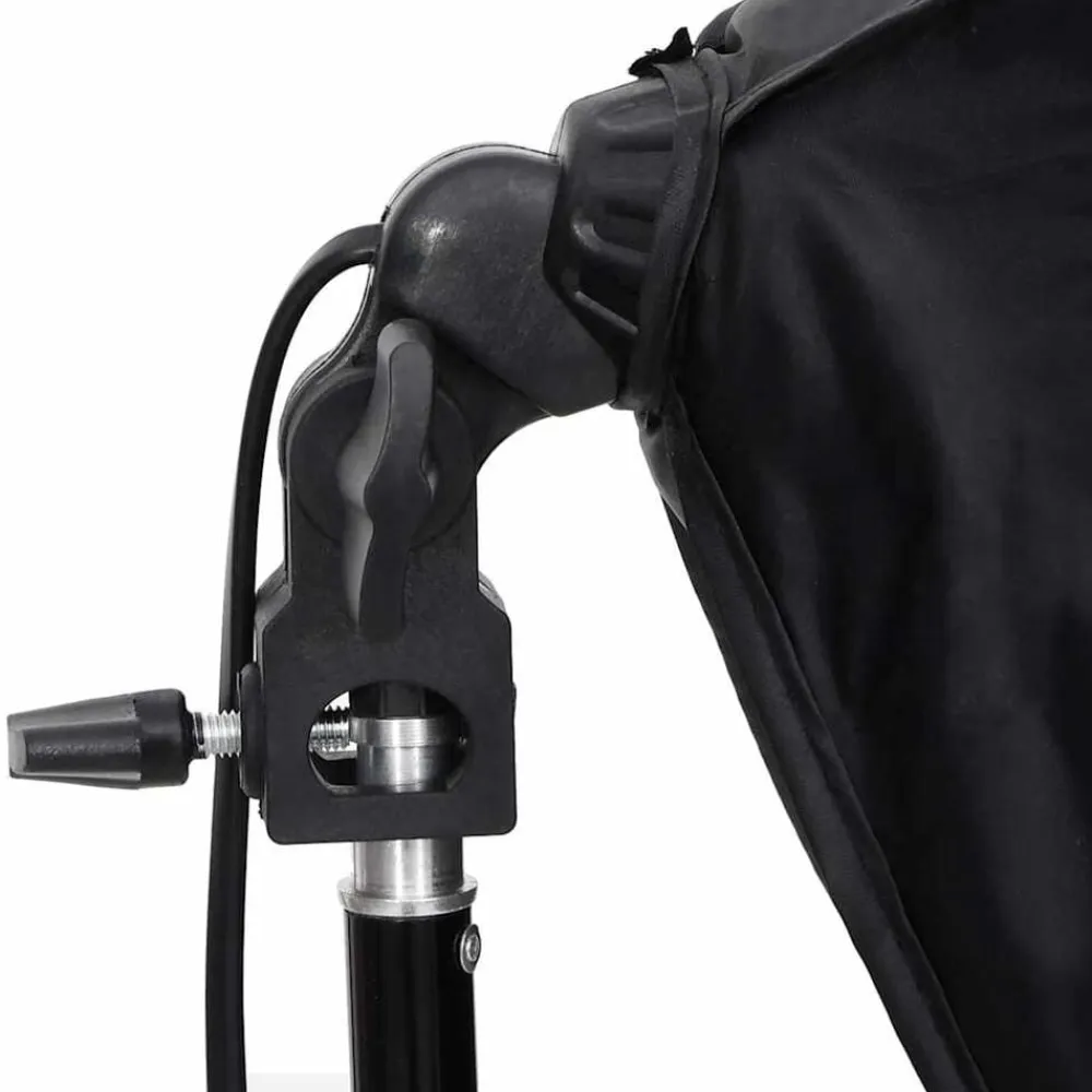 vidaXL Kit de estudio fotográfico con set de luces y fondo Outlet