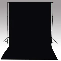vidaXL Kit de estudio fotográfico con set de luces y fondo Negro Hot