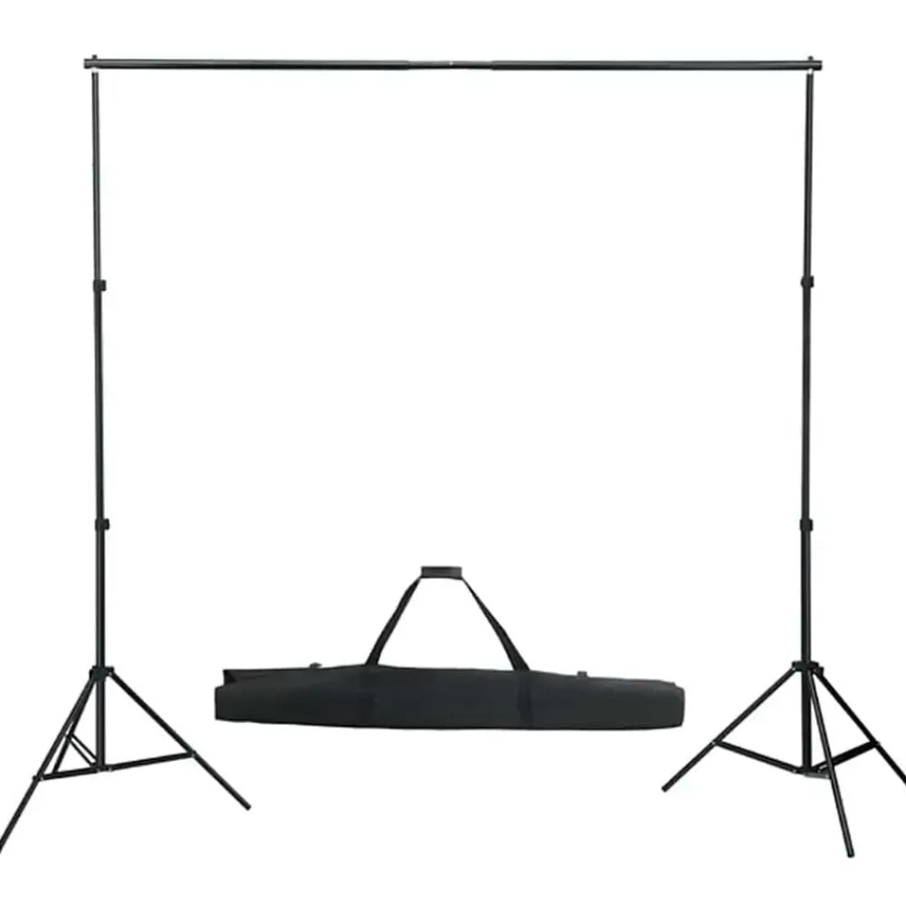 vidaXL Kit de estudio fotográfico con set de luces, fondo y reflector Sale