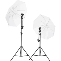 vidaXL Cámaras Y Objetivos-Kit de estudio fotográfico con set de luces y fondo