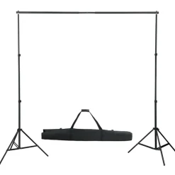 vidaXL Cámaras Y Objetivos-Kit de estudio fotográfico con set de luces y fondo