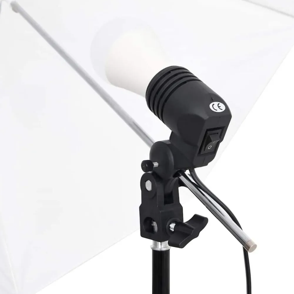 vidaXL Cámaras Y Objetivos-Kit de estudio fotográfico con set de luces y fondo