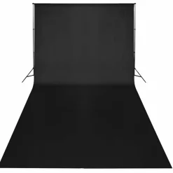 vidaXL Cámaras Y Objetivos-Kit de estudio fotográfico telón fondo 600x300 cm y luces