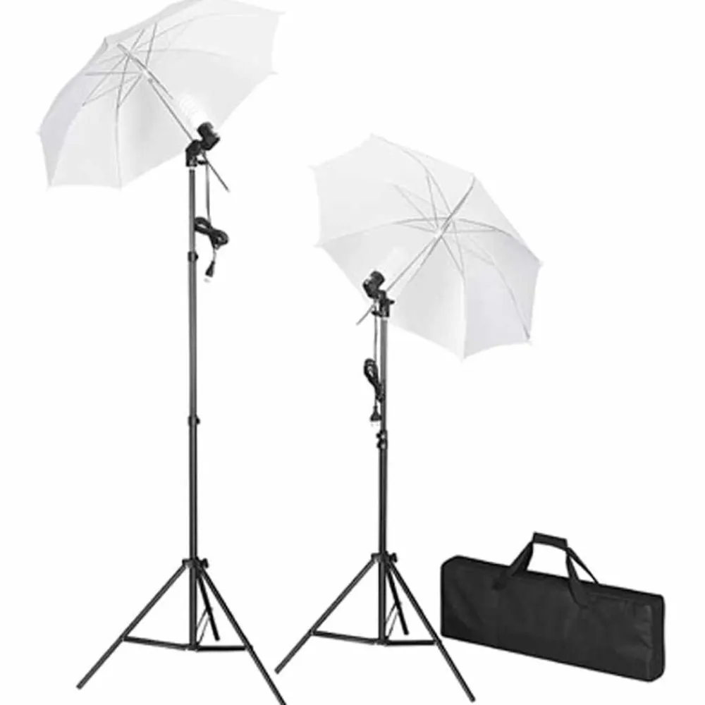 vidaXL Cámaras Y Objetivos-Kit de estudio fotográfico telón fondo 600x300 cm y luces