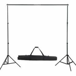 vidaXL Cámaras Y Objetivos-Kit de estudio fotográfico telón fondo 600x300 cm y luces