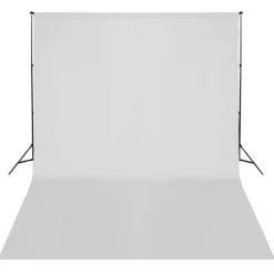 vidaXL Cámaras Y Objetivos-Kit de estudio fotográfico con set de luces, fondo y reflector