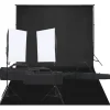 vidaXL Cámaras Y Objetivos-Kit de estudio fotográfico con set de luces y fondo