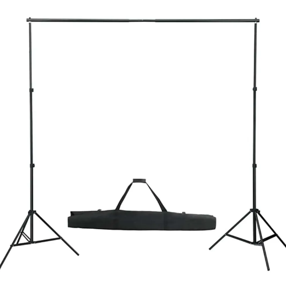 vidaXL Kit de estudio fotográfico con set de luces, fondo y reflector Best