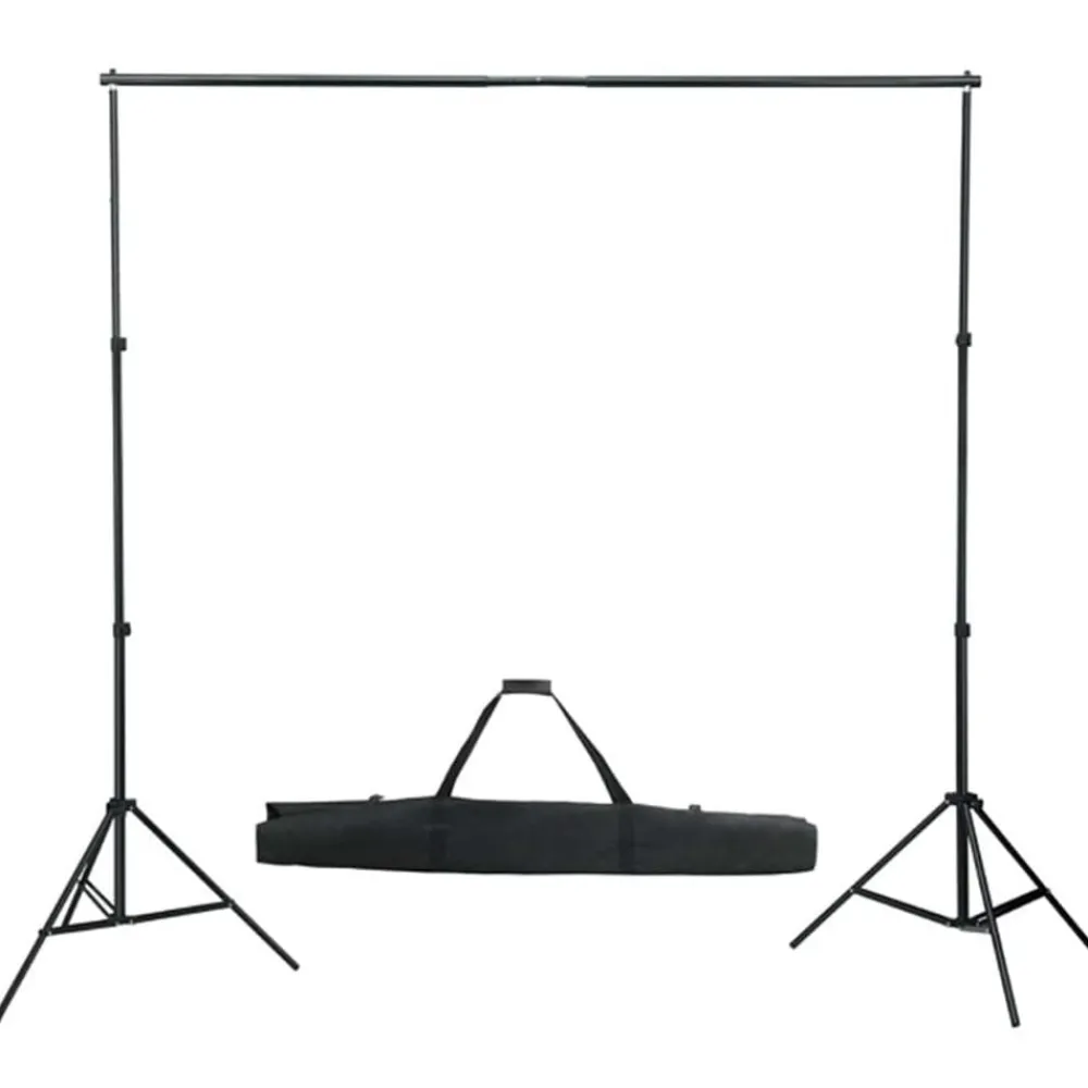vidaXL Cámaras Y Objetivos-Kit de estudio fotográfico con luces softbox y fondo