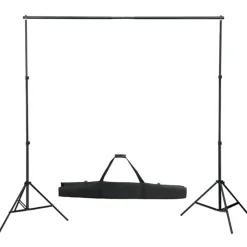 vidaXL Cámaras Y Objetivos-Kit de estudio fotográfico con set de luces y fondo