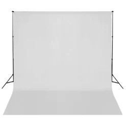 vidaXL Kit de estudio fotográfico con set de luces, fondo y reflector