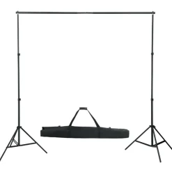 vidaXL Cámaras Y Objetivos-Kit de estudio fotográfico con set de luces y fondo