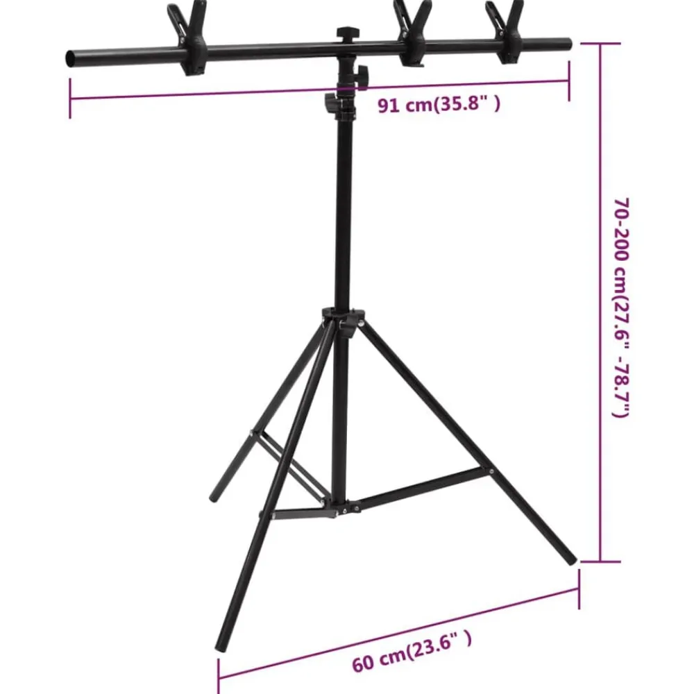 vidaXL Cámaras Y Objetivos-Kit de estudio fotográfico con set de luces, fondo y reflector