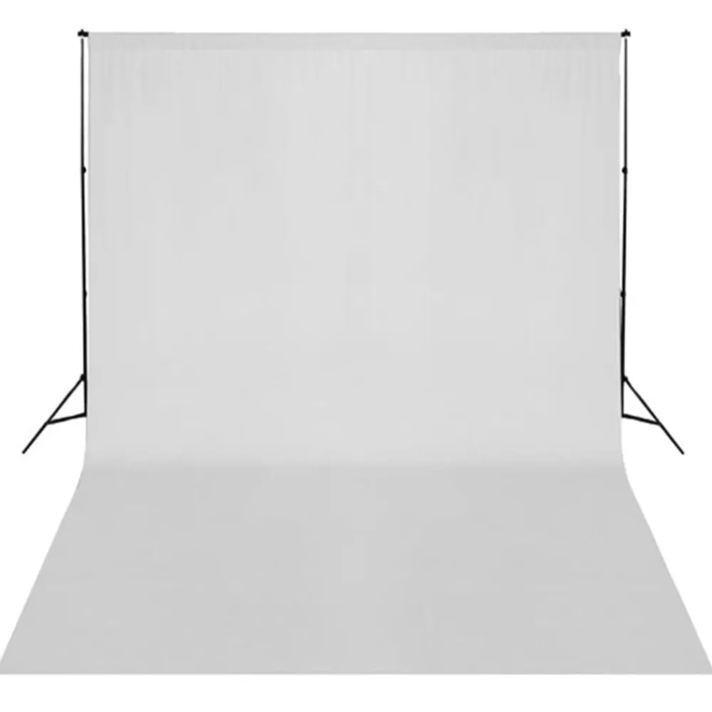vidaXL Cámaras Y Objetivos-Kit de estudio fotográfico con set de luces, fondo y reflector