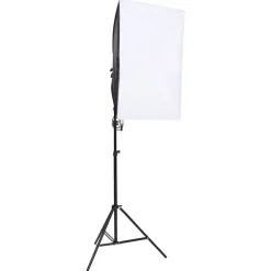 vidaXL Cámaras Y Objetivos-Kit de estudio fotográfico con set de luces y fondo
