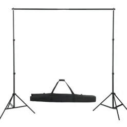 vidaXL Cámaras Y Objetivos-Kit de estudio fotográfico con set de luces y fondo