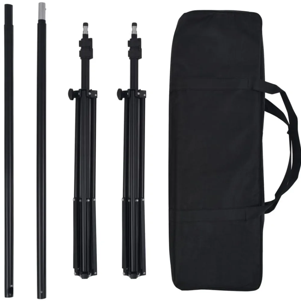 vidaXL Cámaras Y Objetivos-Kit de estudio fotográfico con set de luces y fondo