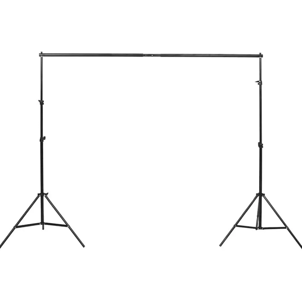 vidaXL Kit de estudio fotográfico con set de luces, fondo y reflector Discount