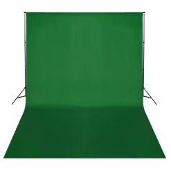vidaXL Cámaras Y Objetivos-Kit de estudio fotográfico con lámparas, fondo y reflector