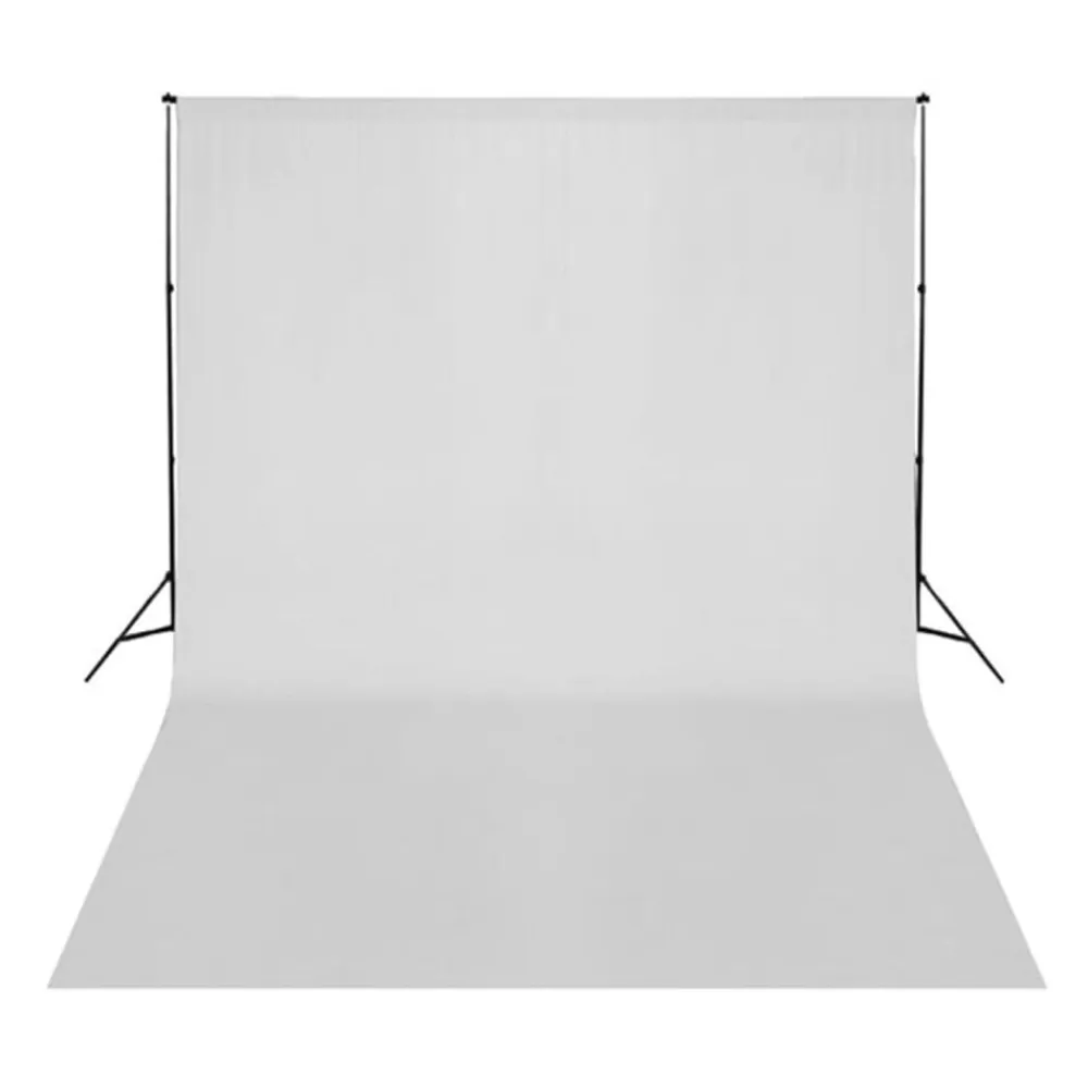 vidaXL Cámaras Y Objetivos-Kit de estudio fotográfico con lámparas, fondo y reflector