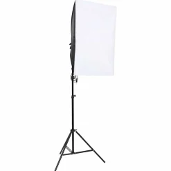 vidaXL Cámaras Y Objetivos-Kit de estudio fotográfico con set de luces, fondo y reflector