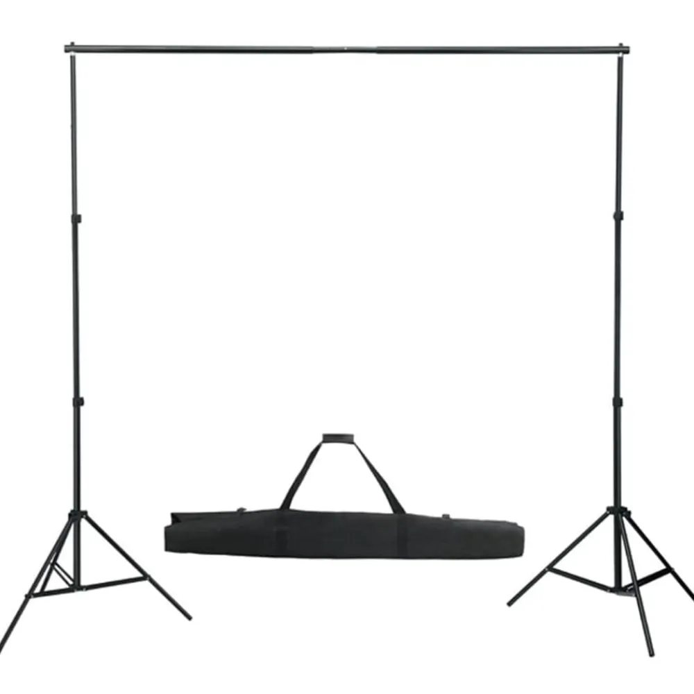 vidaXL Cámaras Y Objetivos-Kit de estudio fotográfico con set de luces, fondo y reflector