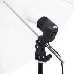 vidaXL Kit de estudio fotográfico con set de luces y fondo Clearance