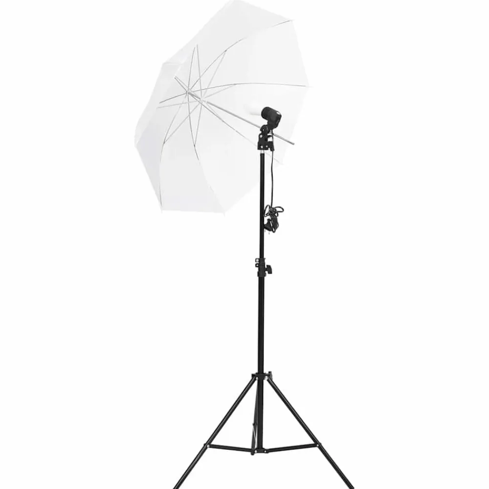 vidaXL Cámaras Y Objetivos-Kit de estudio fotográfico con set de luces y fondo