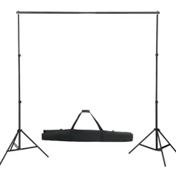 vidaXL Cámaras Y Objetivos-Kit de estudio fotográfico con set de luces y fondo