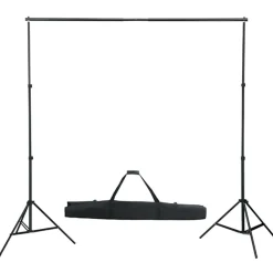 vidaXL Kit de estudio fotográfico con set de luces, fondo y reflector Best