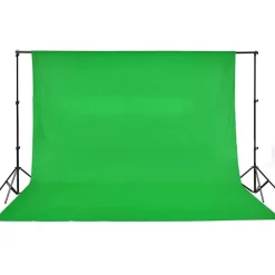 vidaXL Kit de estudio fotográfico con set de luces, fondo y reflector Best