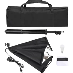 vidaXL Cámaras Y Objetivos-Kit de estudio fotográfico con softbox y fondo