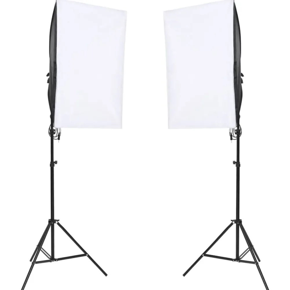 vidaXL Cámaras Y Objetivos-Kit de estudio fotográfico con set de luces y fondo