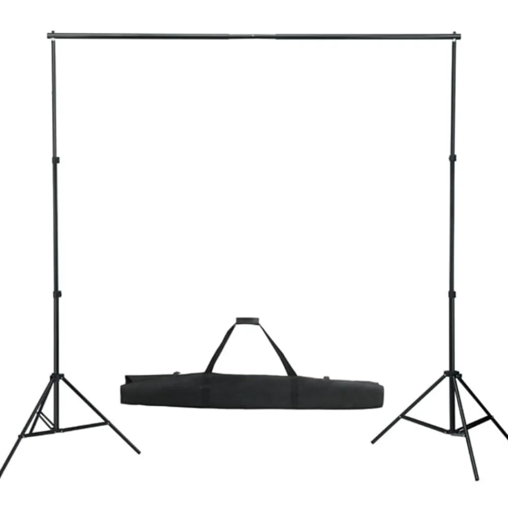 vidaXL Cámaras Y Objetivos-Kit de estudio fotográfico con set de luces y fondo