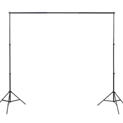 vidaXL Cámaras Y Objetivos-Kit de estudio fotográfico con luces, fondo y reflector