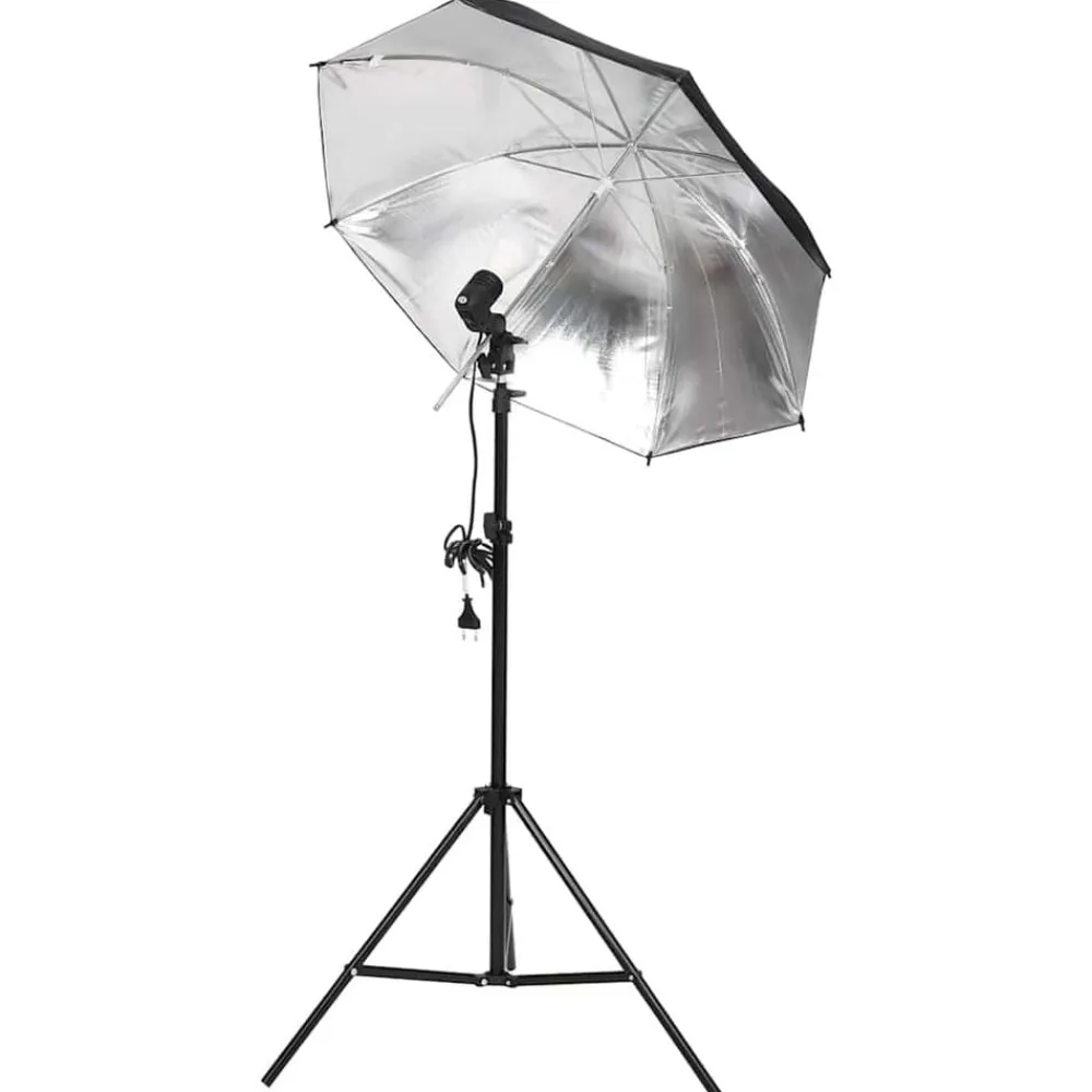 vidaXL Kit de estudio fotográfico con set de luces y fondo Clearance