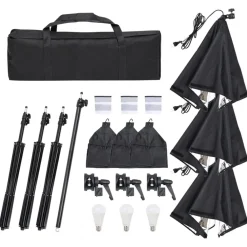 vidaXL Kit de estudio fotográfico con set de luces Sale