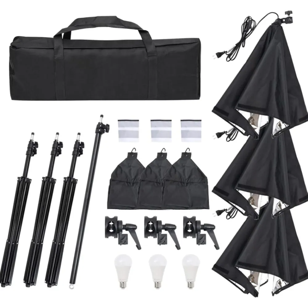 vidaXL Kit de estudio fotográfico con set de luces Sale