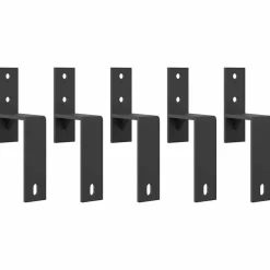 vidaXL Materiales De Construcción-Kit de herrajes para puertas correderas acero negro 183 cm