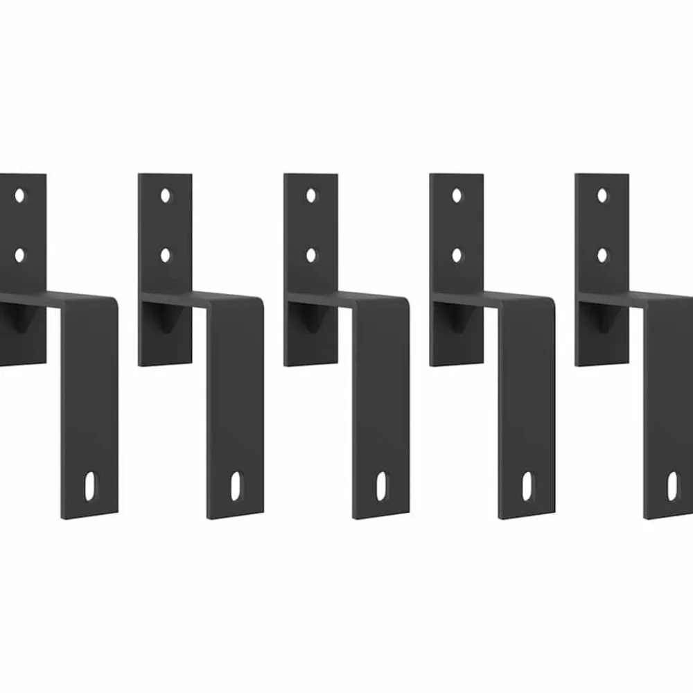 vidaXL Materiales De Construcción-Kit de herrajes para puertas correderas acero negro 183 cm