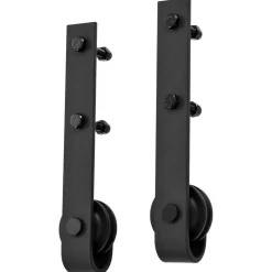 vidaXL Materiales De Construcción-Kit de herrajes para puertas correderas SKIEN acero 183cm