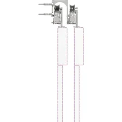 vidaXL Kit de herrajes para puerta corredera 183 cm acero plateado Hot