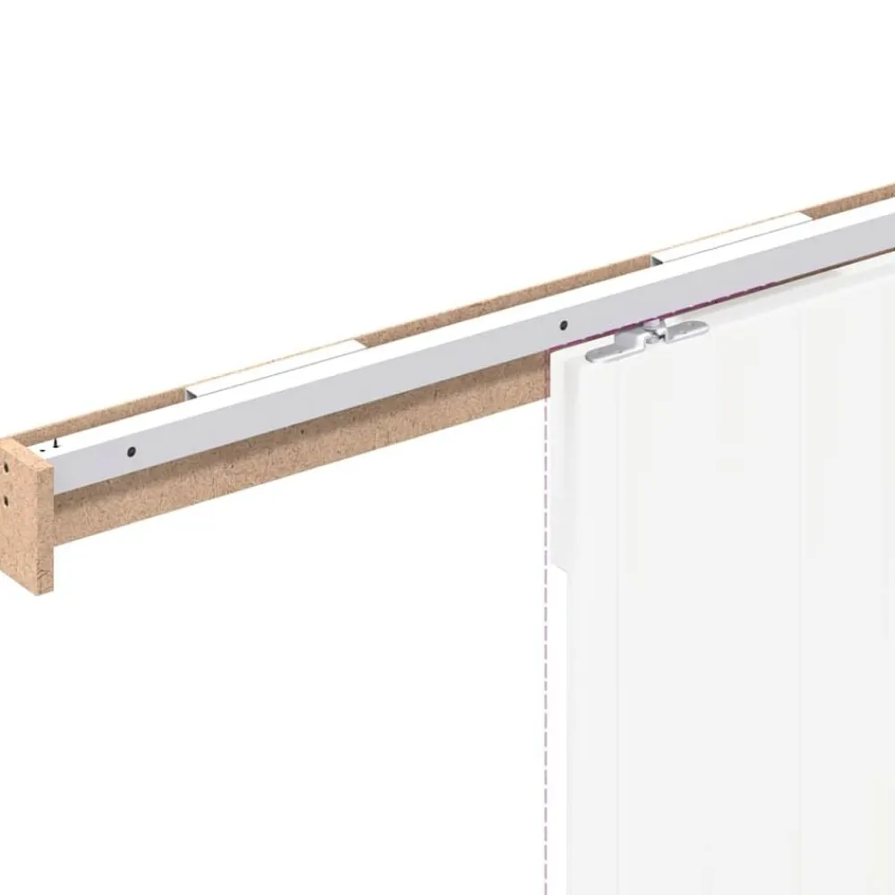 vidaXL Kit de herrajes para puertas correderas aleación de aluminio