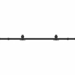 vidaXL Kit de herrajes para puertas correderas acero negro 183 cm Sale
