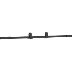 vidaXL Kit de herrajes para puertas correderas acero negro 183 cm Sale