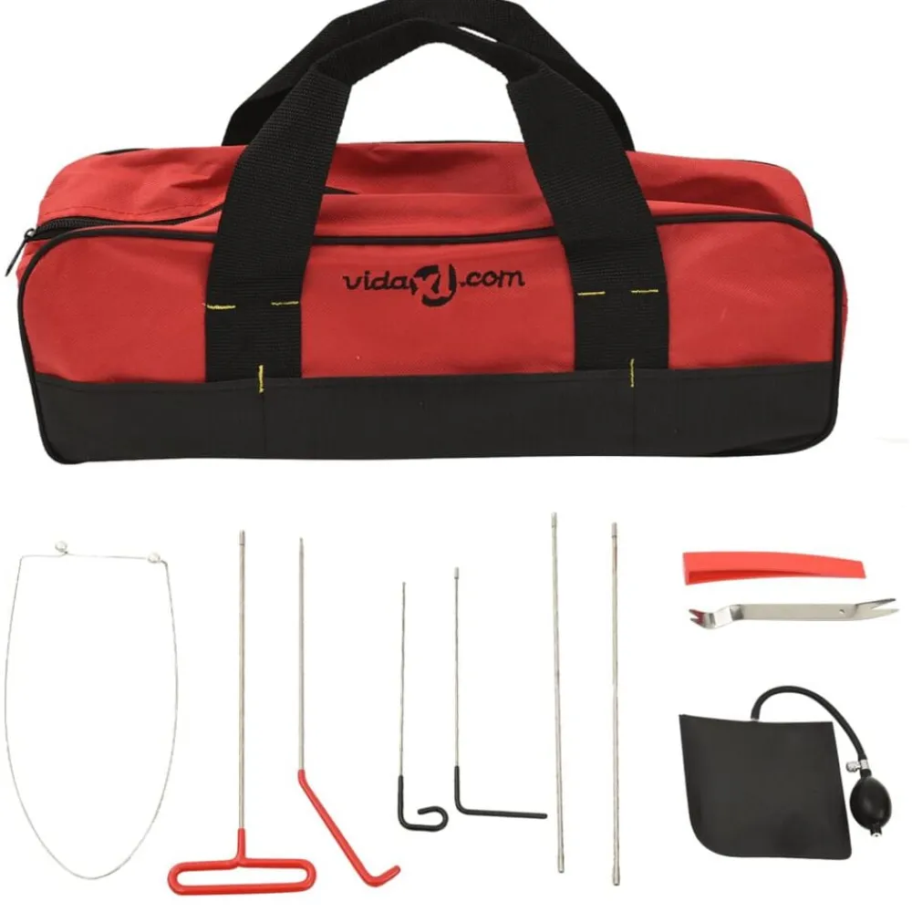 vidaXL Equipo & Herramientas De Taller-Kit de herramientas apertura de puerta coche universal 11 pzas